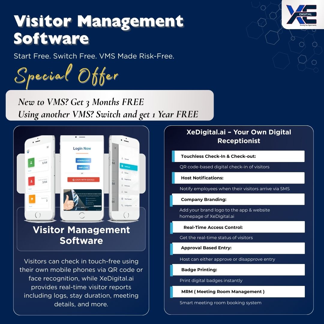 Visitor Management System with Free Trial and Easy Switch | XeDigital.ai